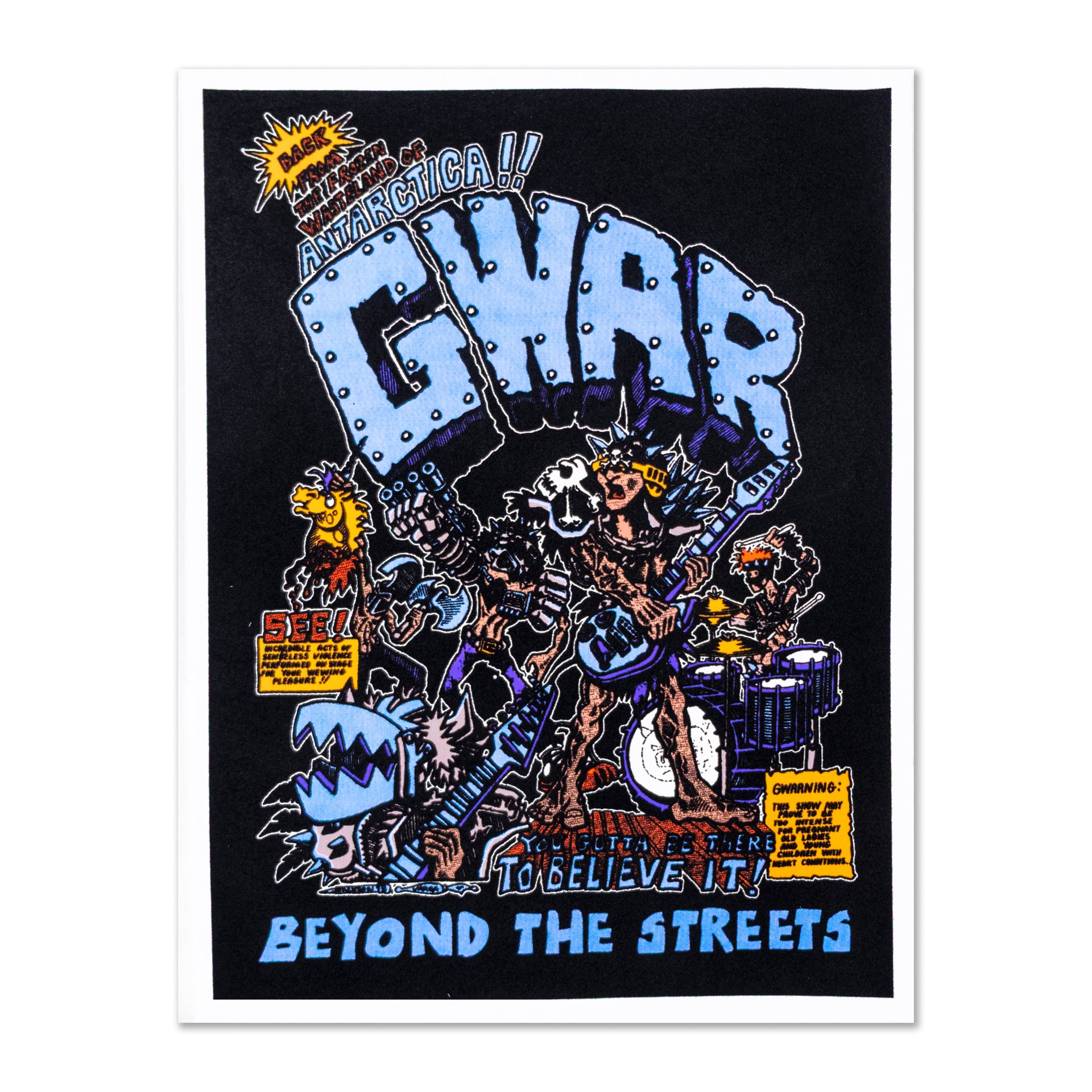GWAR X BEYOND THE STREETS "GWAR First Show" Flocked Poster