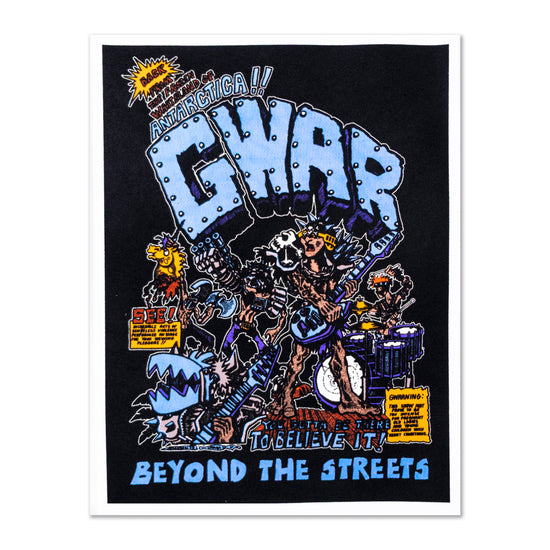 GWAR X BEYOND THE STREETS "GWAR First Show" Flocked Poster