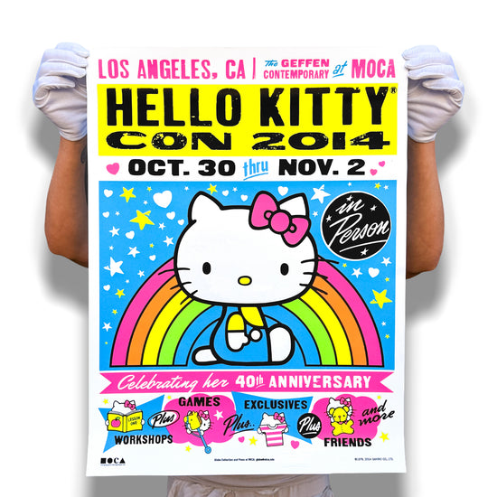 "HELLO KITTY CON LA" Print