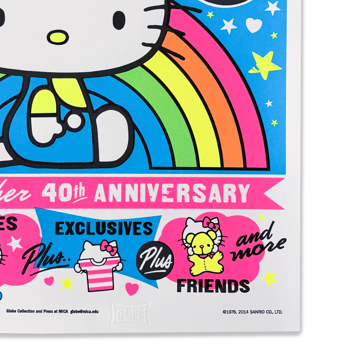 "HELLO KITTY CON LA" Print