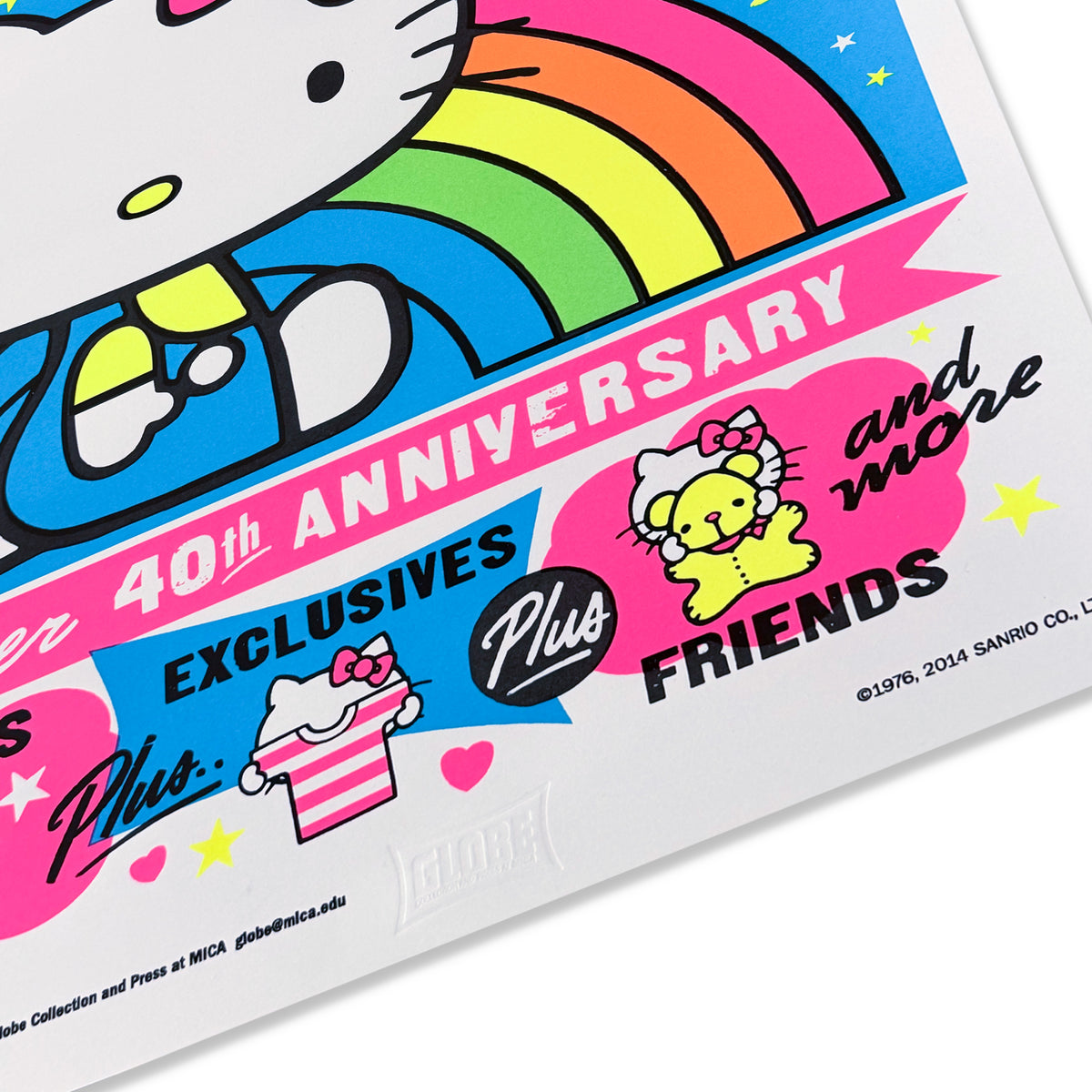 "HELLO KITTY CON LA" Print
