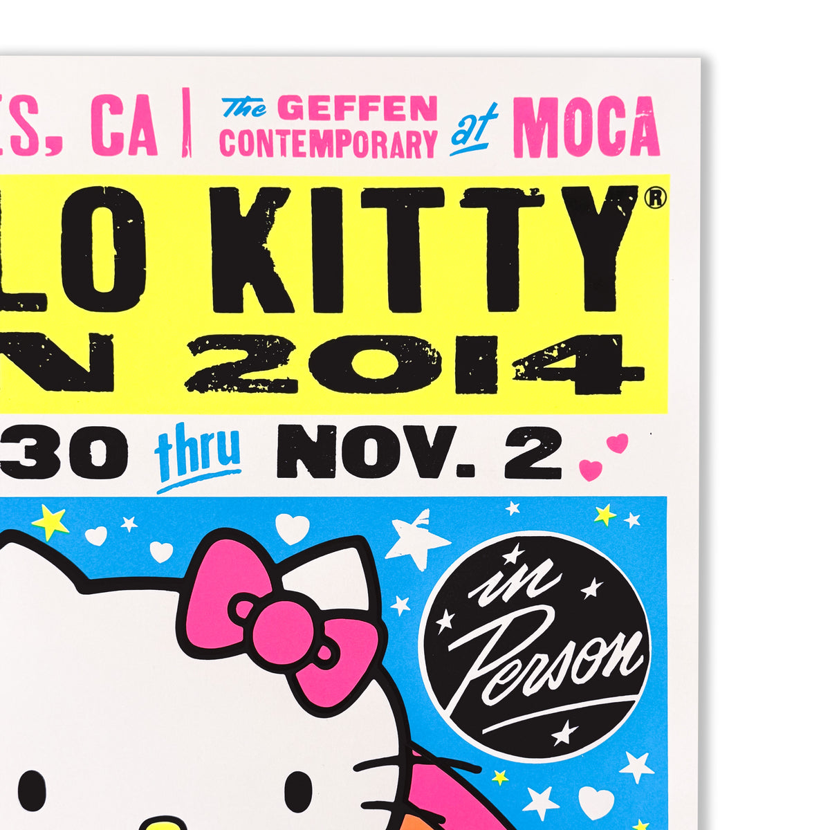 "HELLO KITTY CON LA" Print