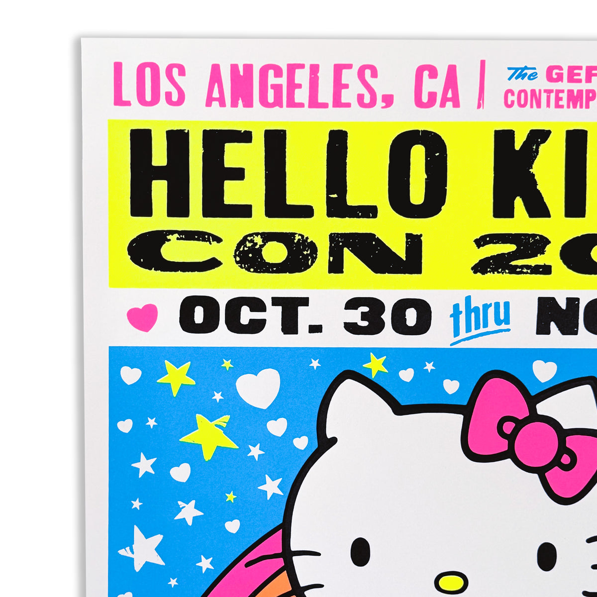 "HELLO KITTY CON LA" Print