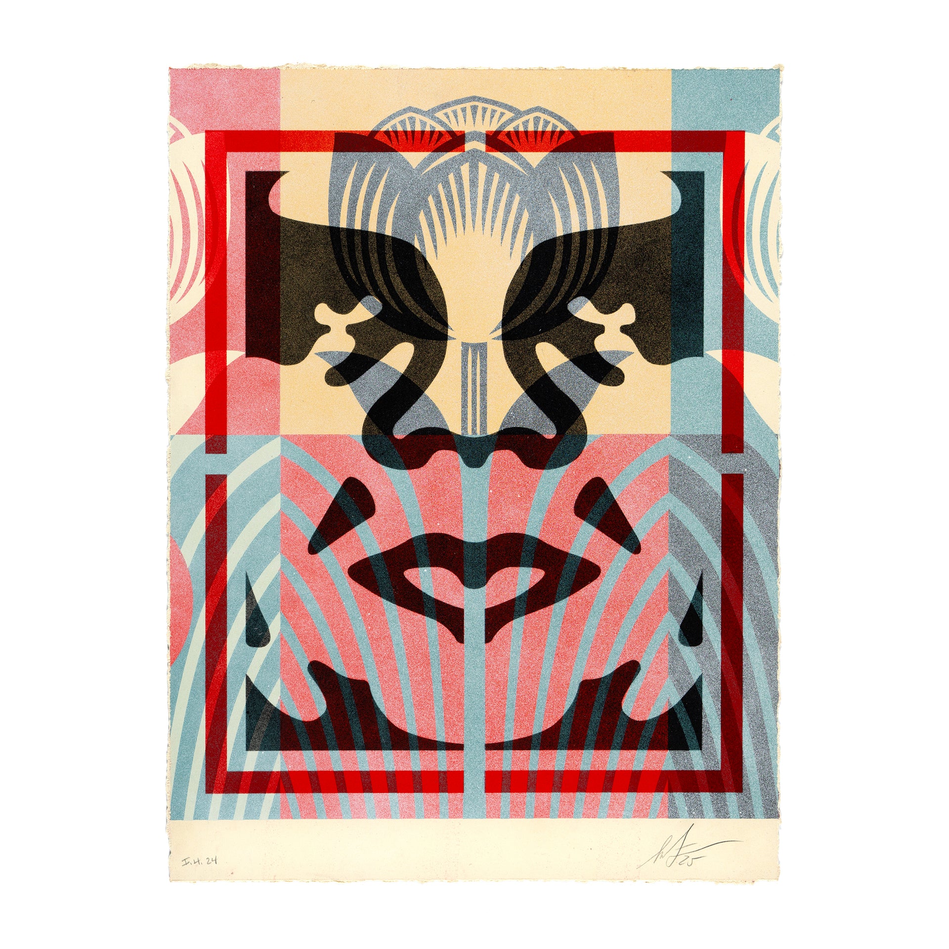 Shepard Fairey "Icon Hybrid 24" Monoprint