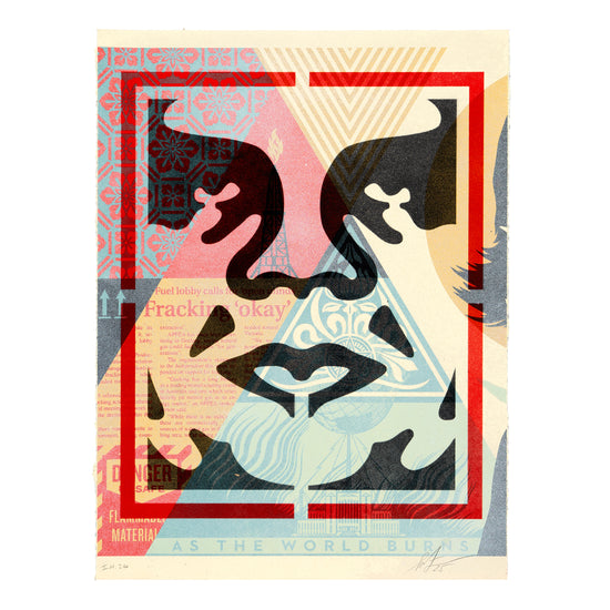 Shepard Fairey "Icon Hybrid 26" Monoprint
