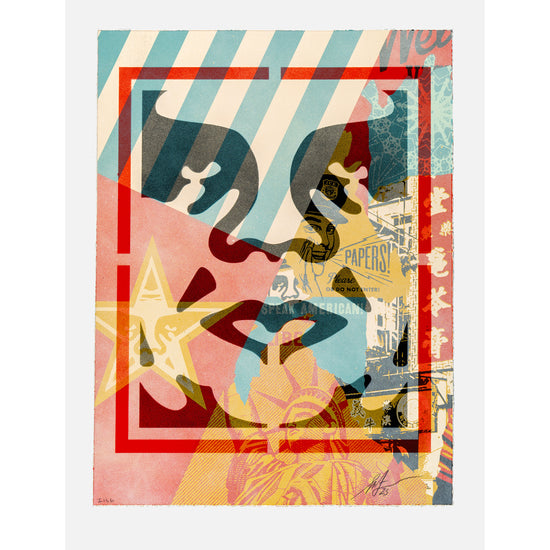 Shepard Fairey "Icon Hybrid 6" Monoprint