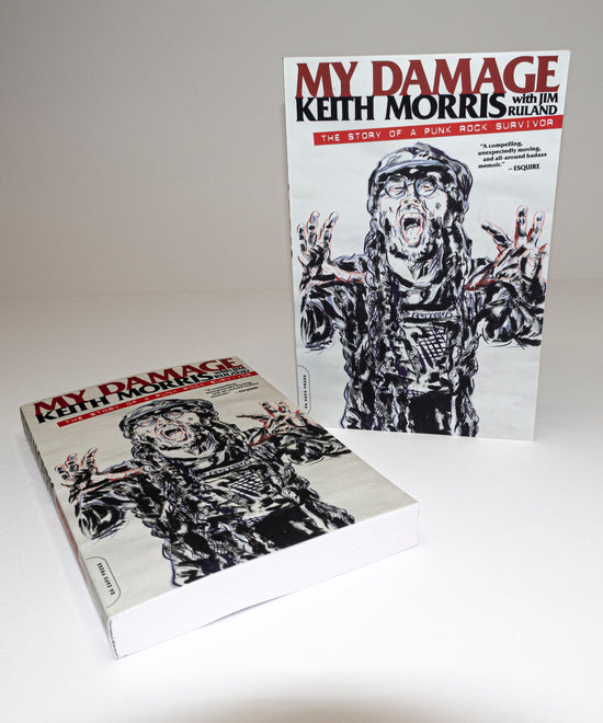 Keith Morris "My Damage" SIGNED Book