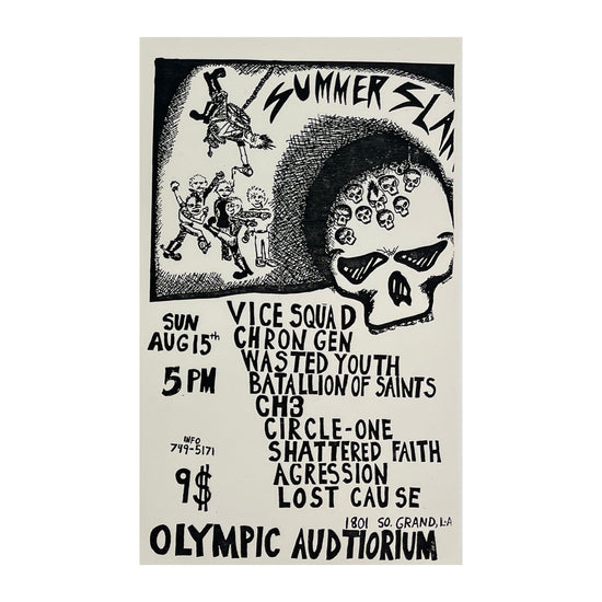 Kill Your Idols "Summer Slam" Vintage Flyer