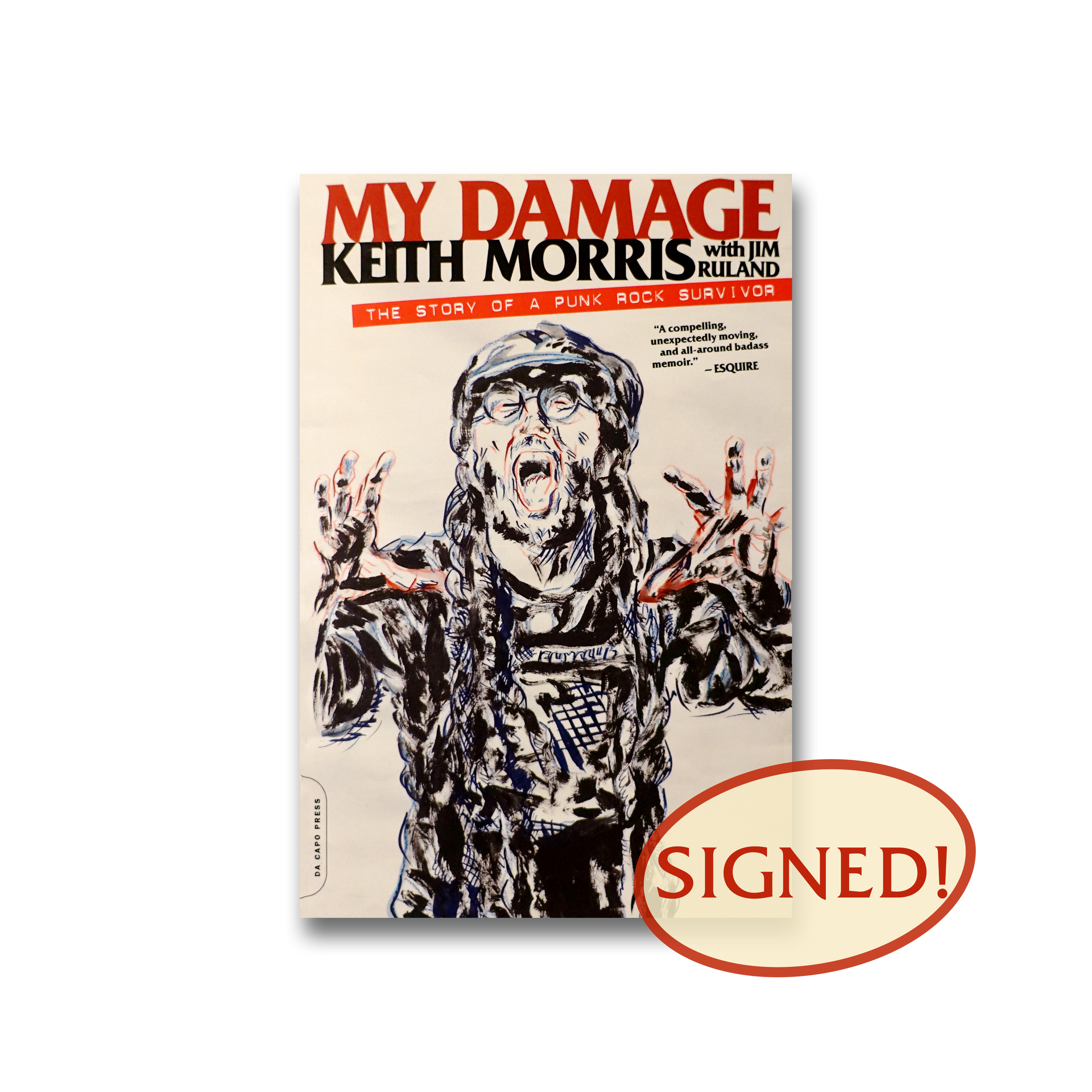 Keith Morris "My Damage" SIGNED Book