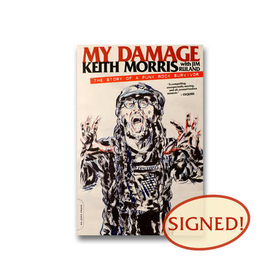 Keith Morris "My Damage" SIGNED Book