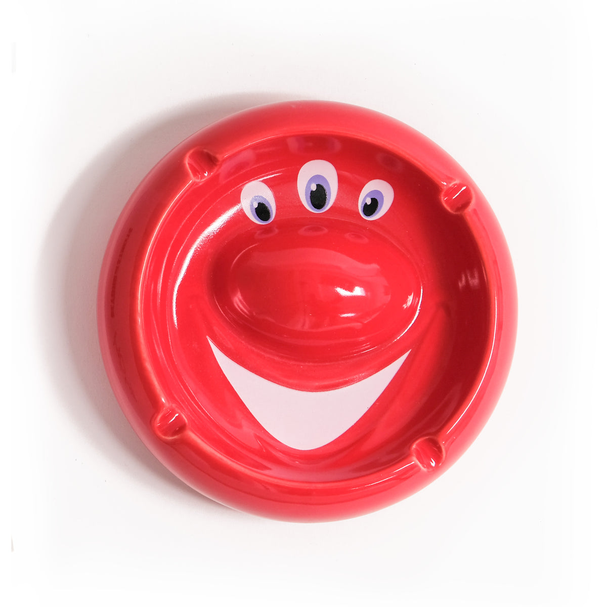 Kenny Scharf "Triple Eye" Ceramic Dish