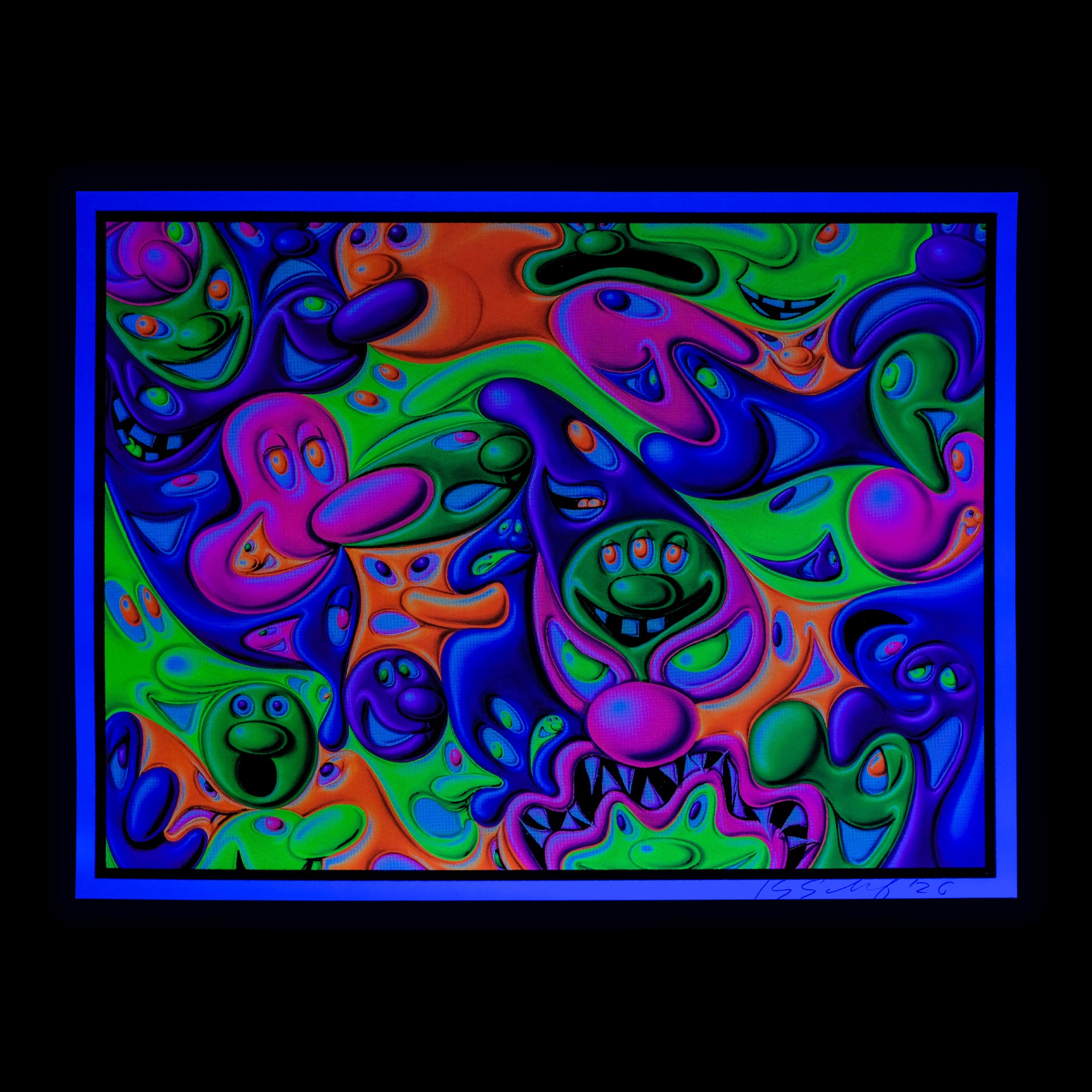 Estampe Kenny Scharf "SUPERBLOBZ"