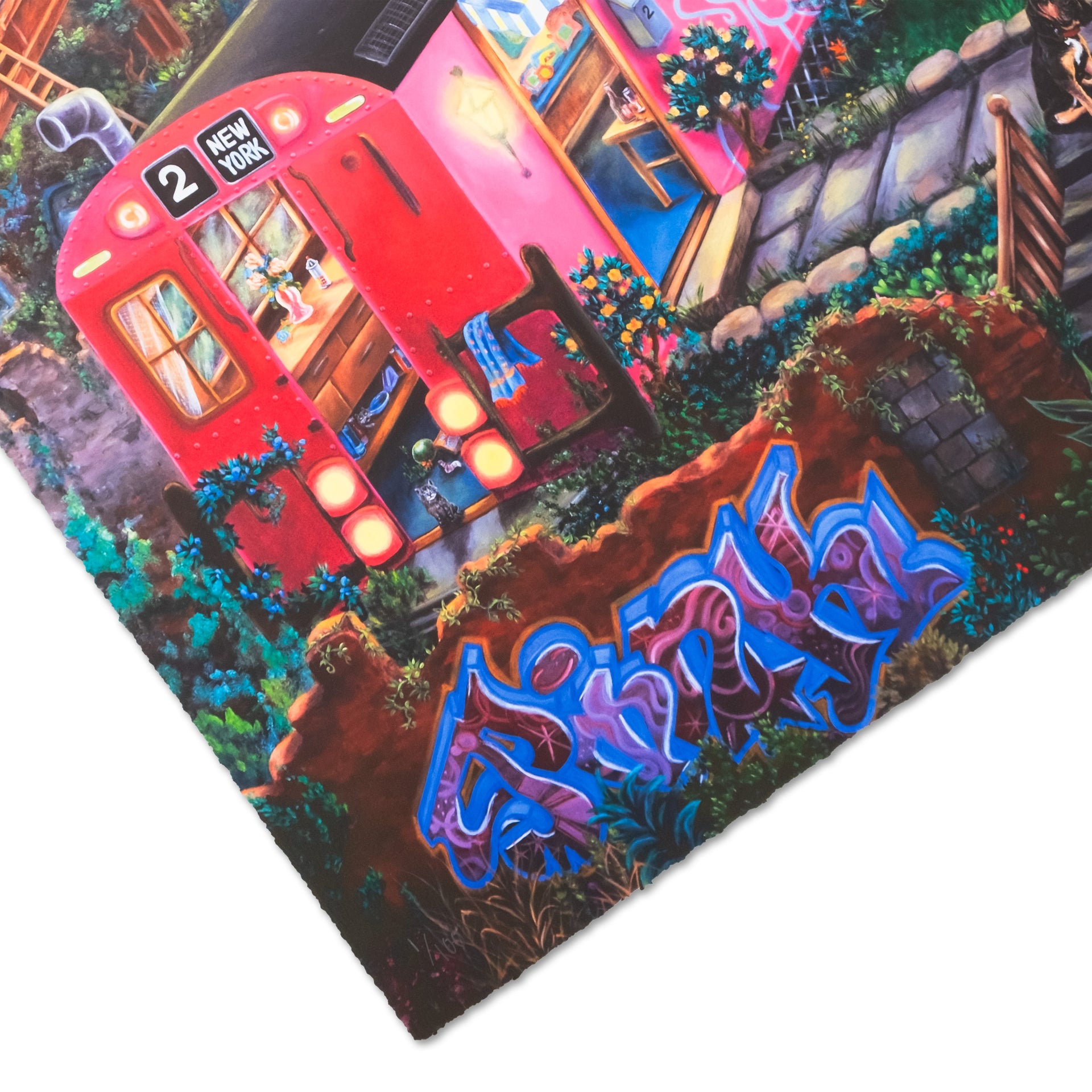 LADY PINK "Subway Village" Diptych Print