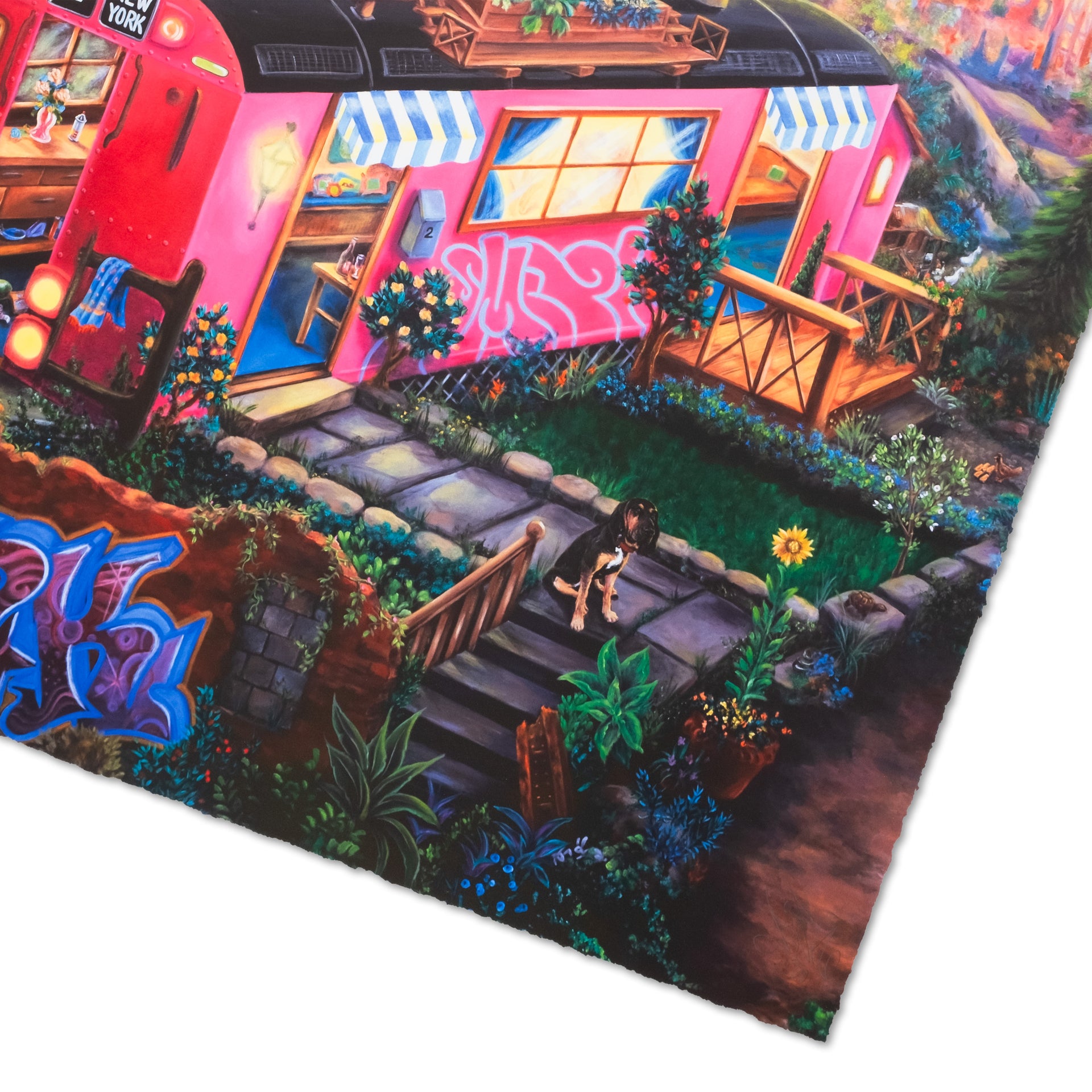 LADY PINK "Subway Village" Diptych Print