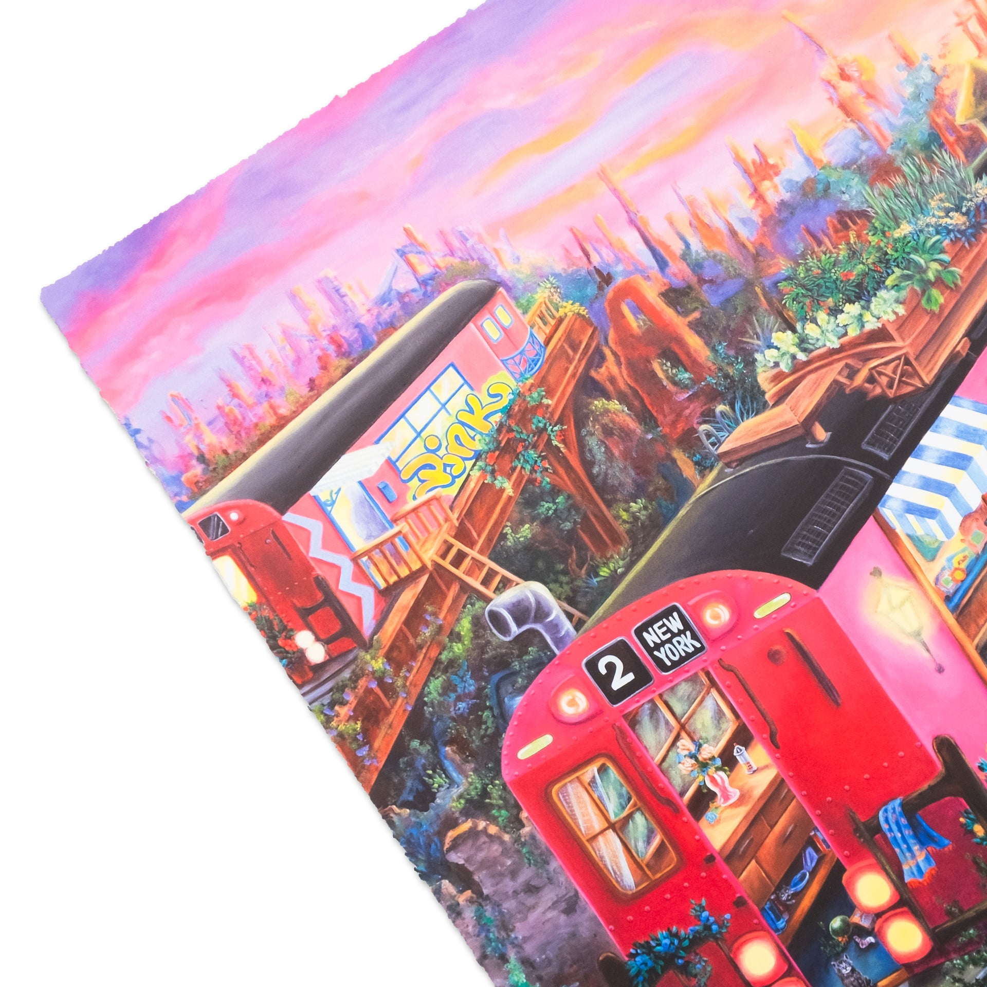 LADY PINK "Subway Village" Diptych Print