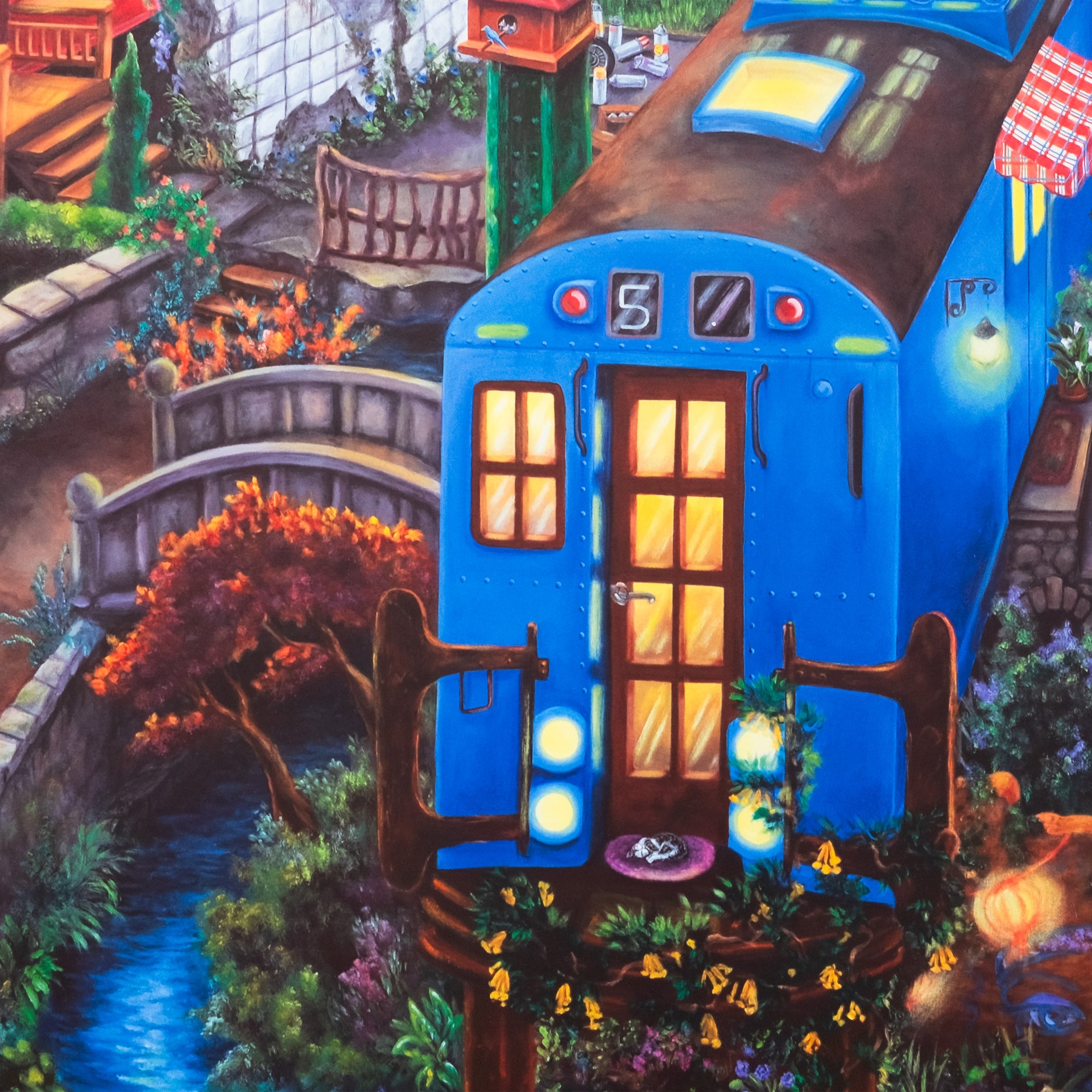 LADY PINK "Subway Village" Diptych Print