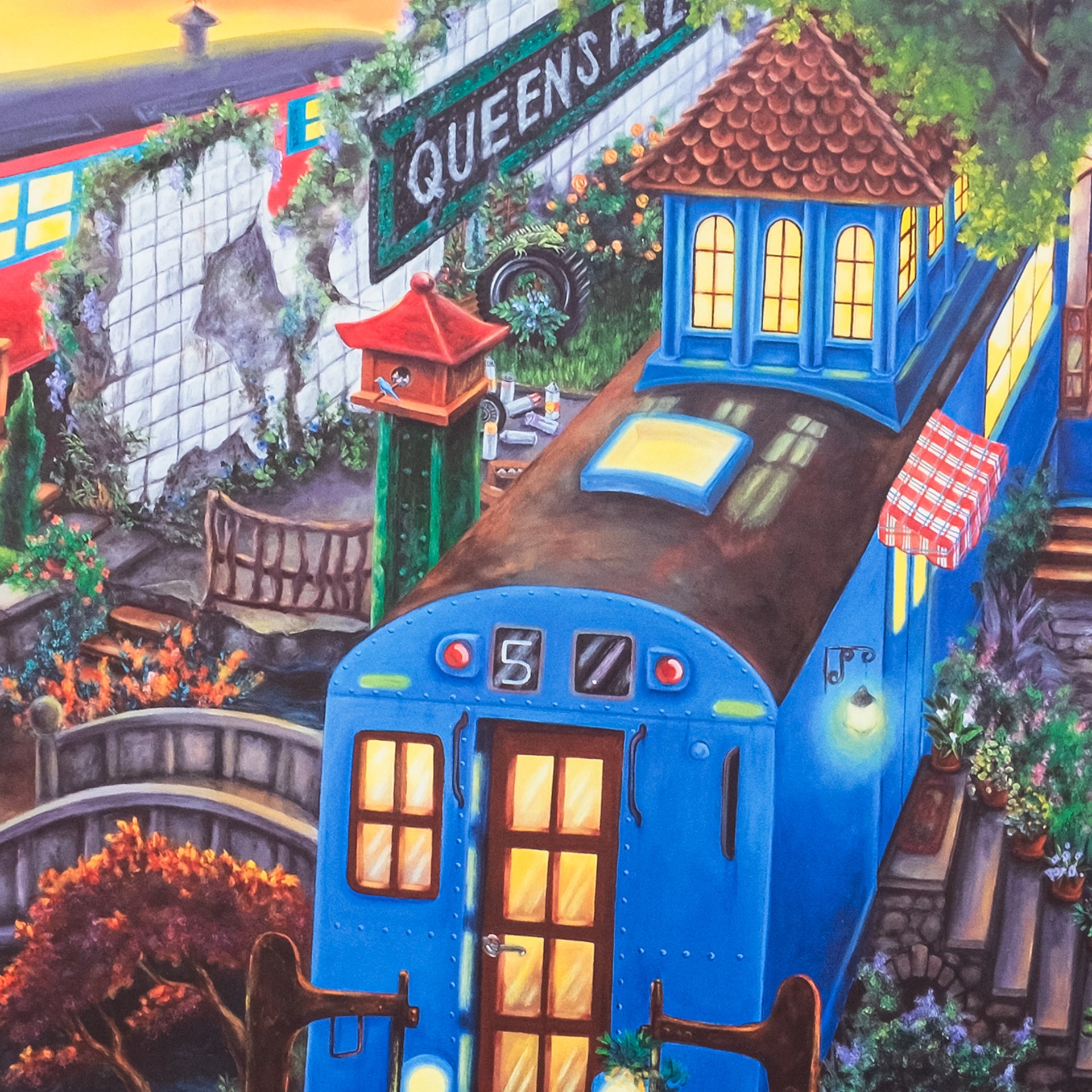 LADY PINK "Subway Village" Diptych Print