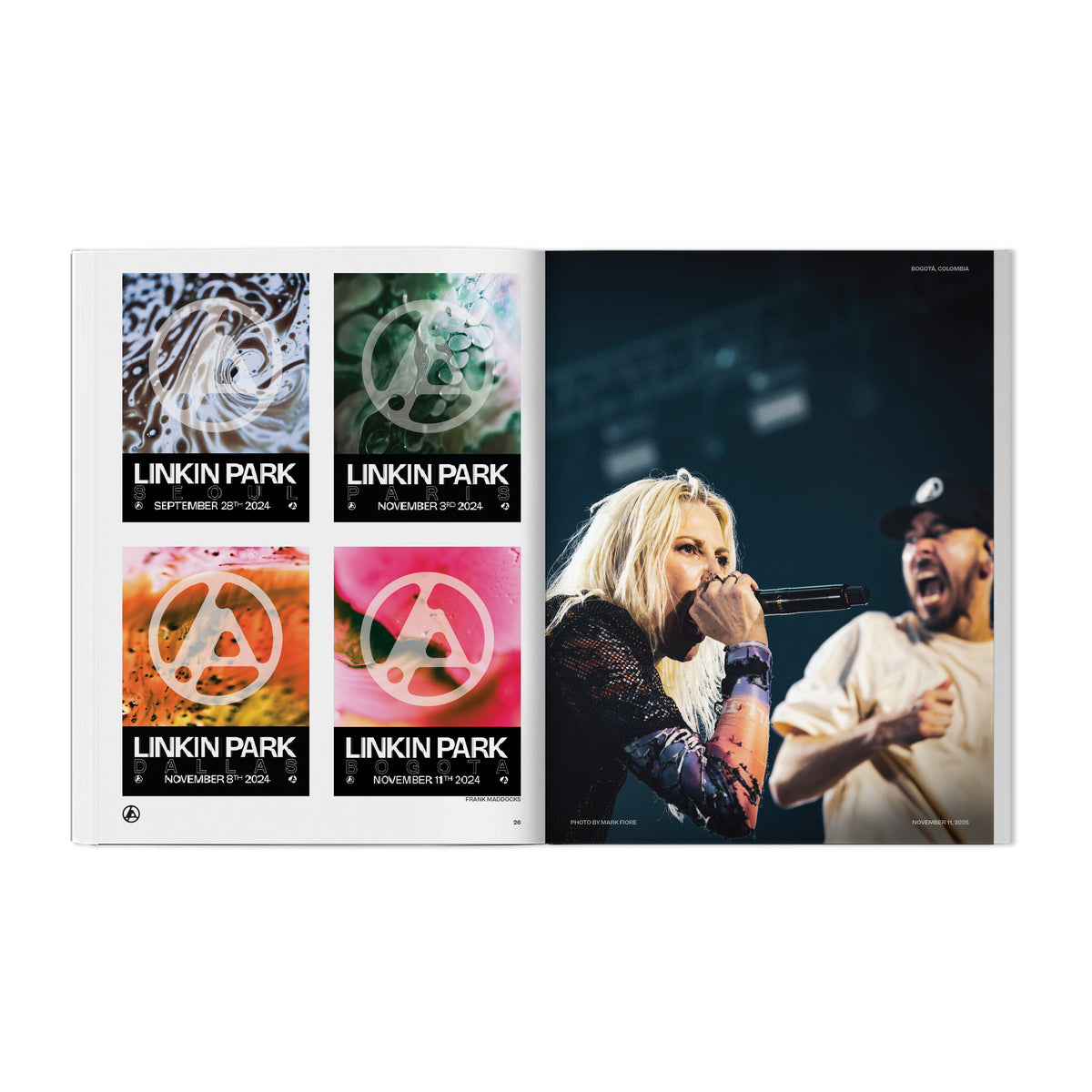 PRE-ORDER Linkin Park "FROM ZERO WORLD TOUR: Tour Posters (2024-2026)" Book