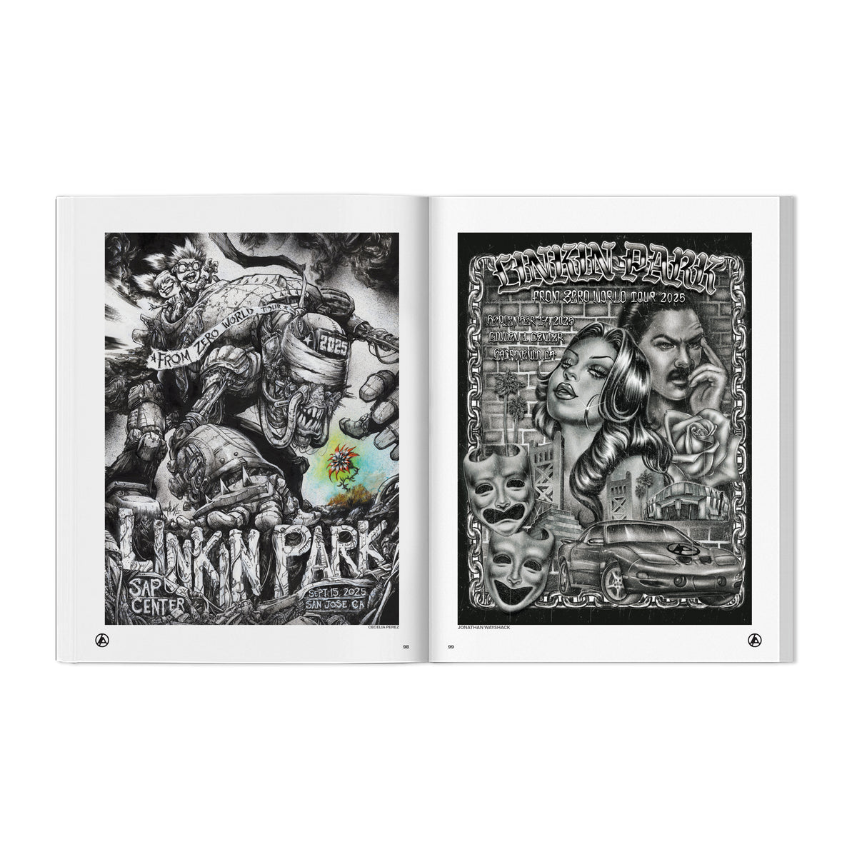 PRE-ORDER Linkin Park "FROM ZERO WORLD TOUR: Tour Posters (2024-2026)" Book