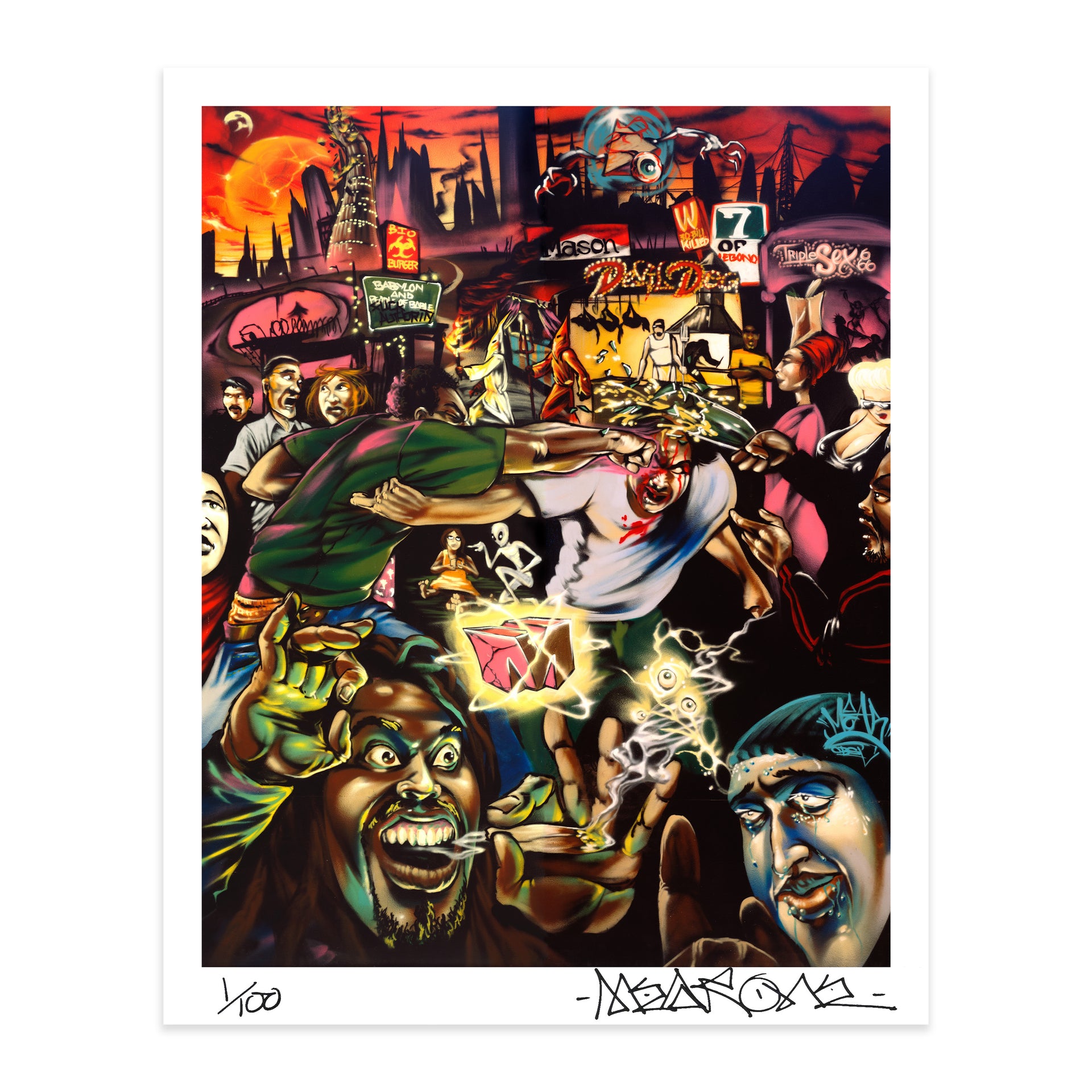 MEAR ONE "Babylon Overdrive" Print