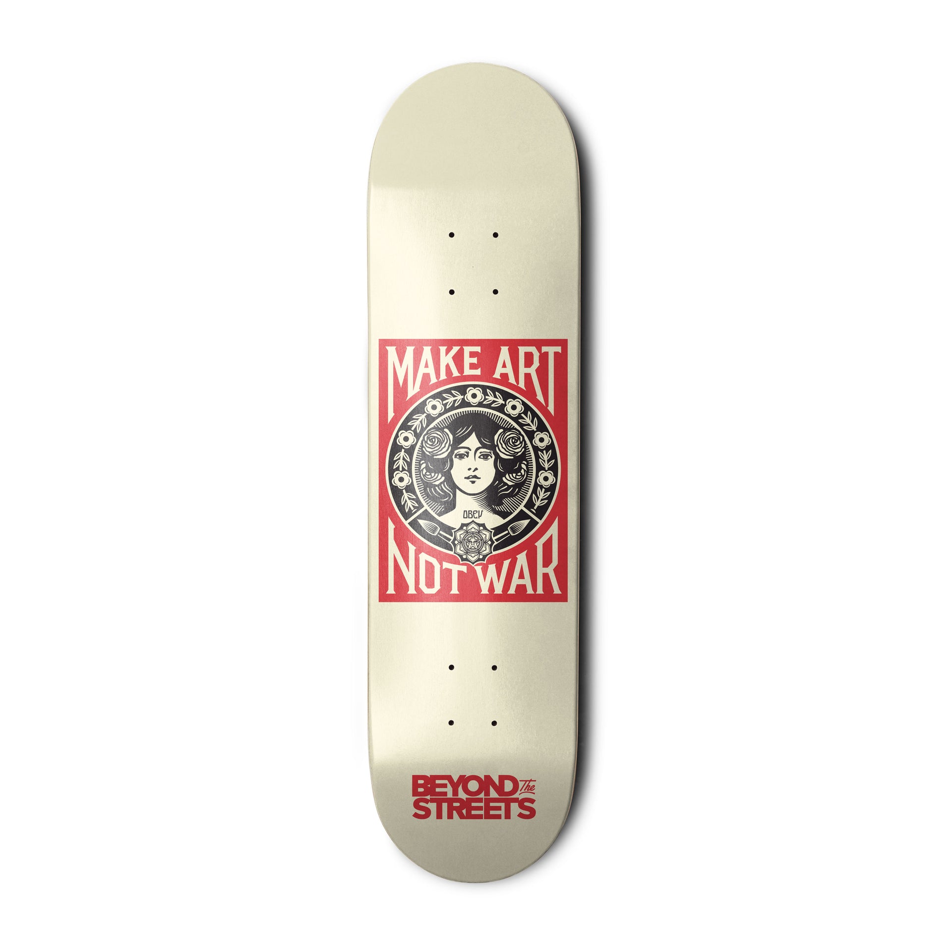 Shepard Fairey "Make Art Not War" Skate Deck
