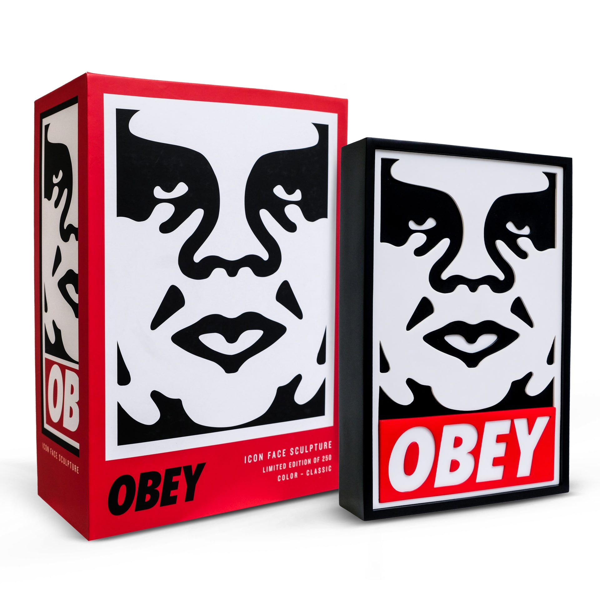 Shepard Fairey "Icon Face (Classique)" Édition Sculpture