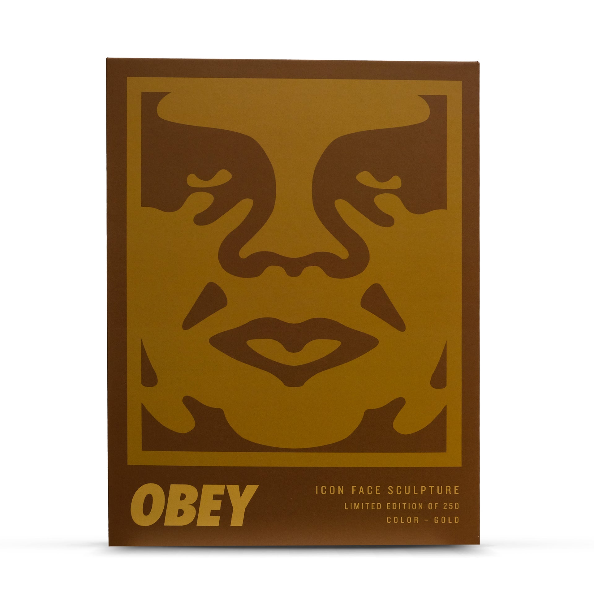 Shepard Fairey "Icon Face (Gold)" Sculpture Edition