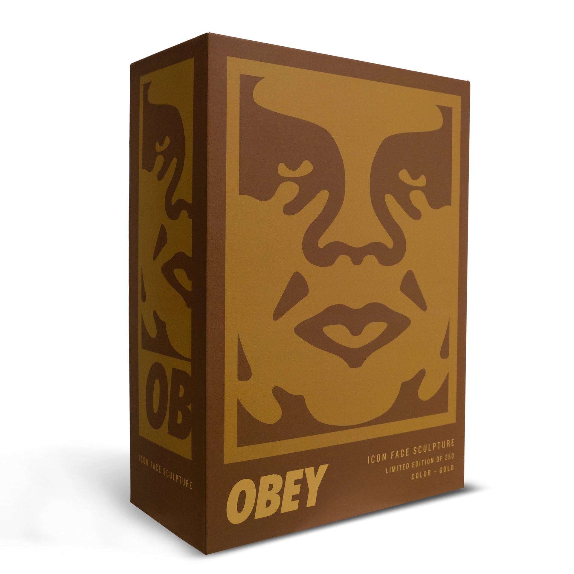 Shepard Fairey "Icon Face (Gold)" Sculpture Edition