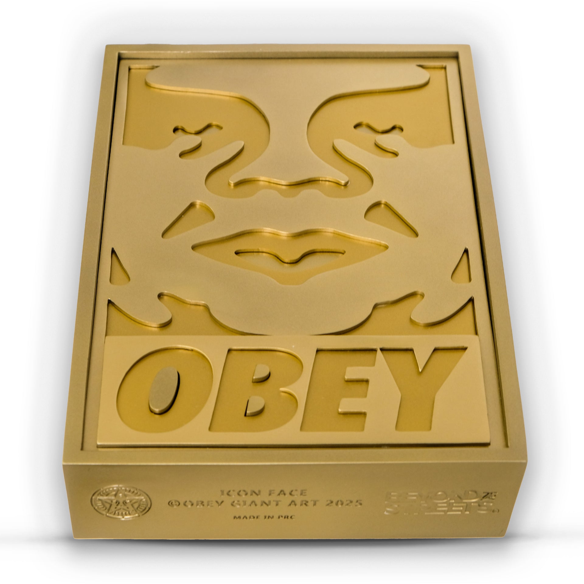 Shepard Fairey "Icon Face (Gold)" Sculpture Edition