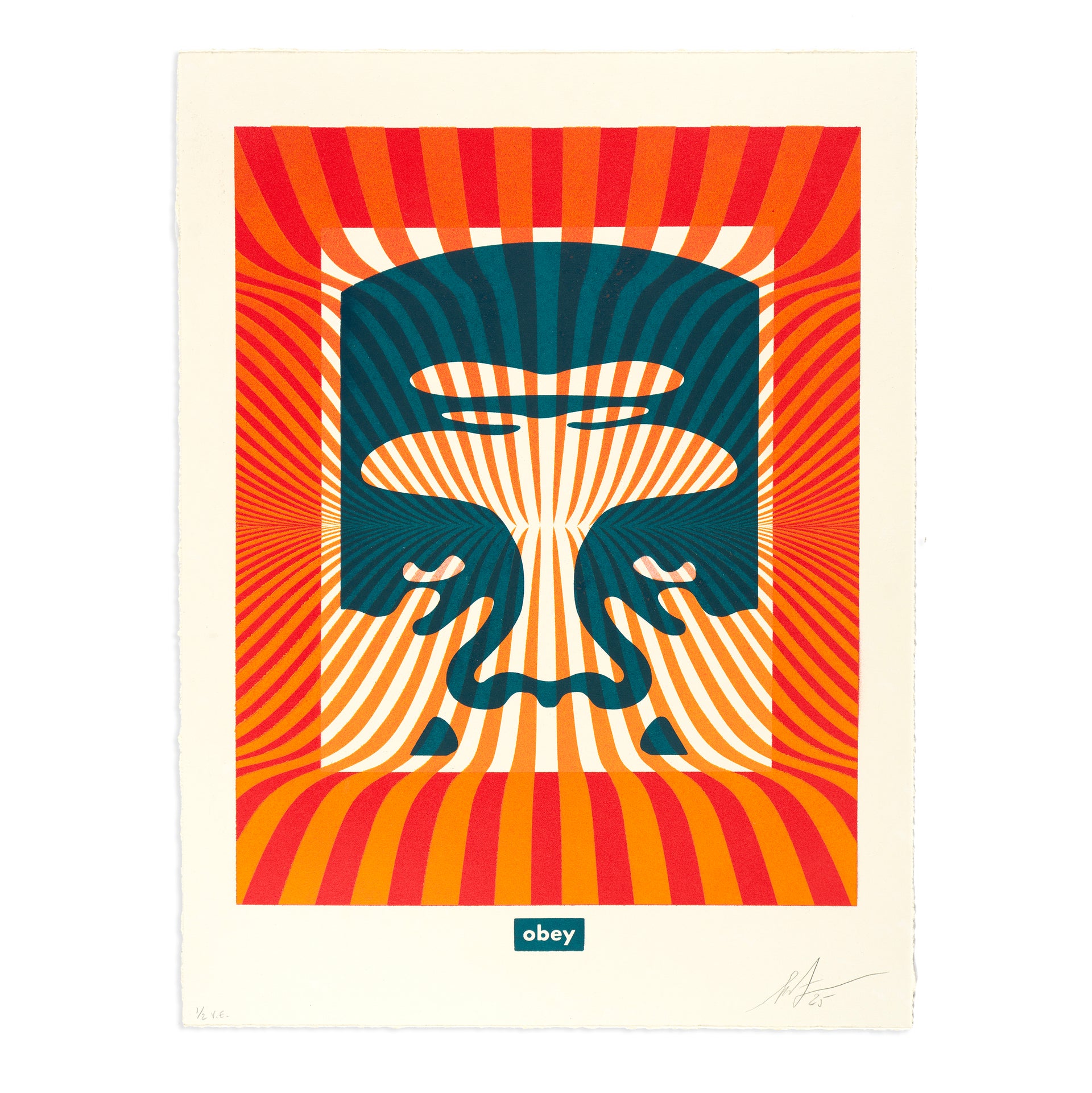 Shepard Fairey "Op-Art Icon 12, #1/2" Print