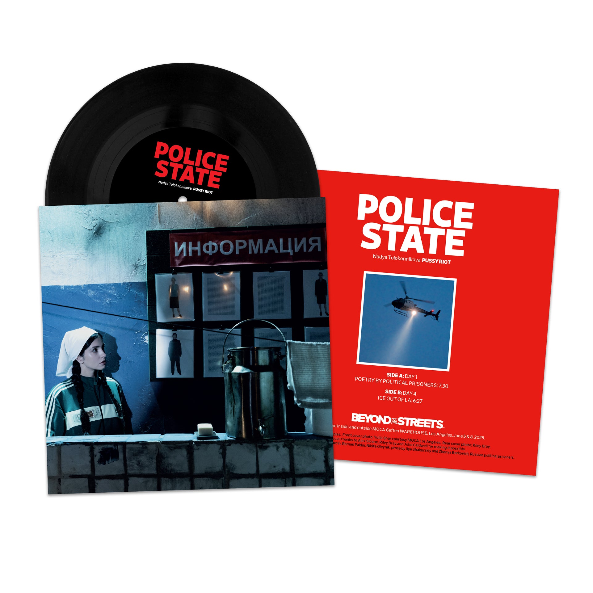 PRE-ORDER Nadya Tolokonnikova (PUSSY RIOT) Signed "Police State" Book + FREE 7" Record