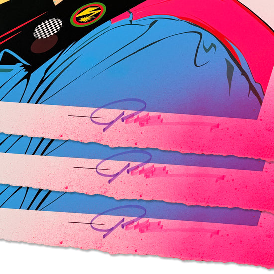 POSE "Sharp" & "Bande" Hand-Embellished Print Set