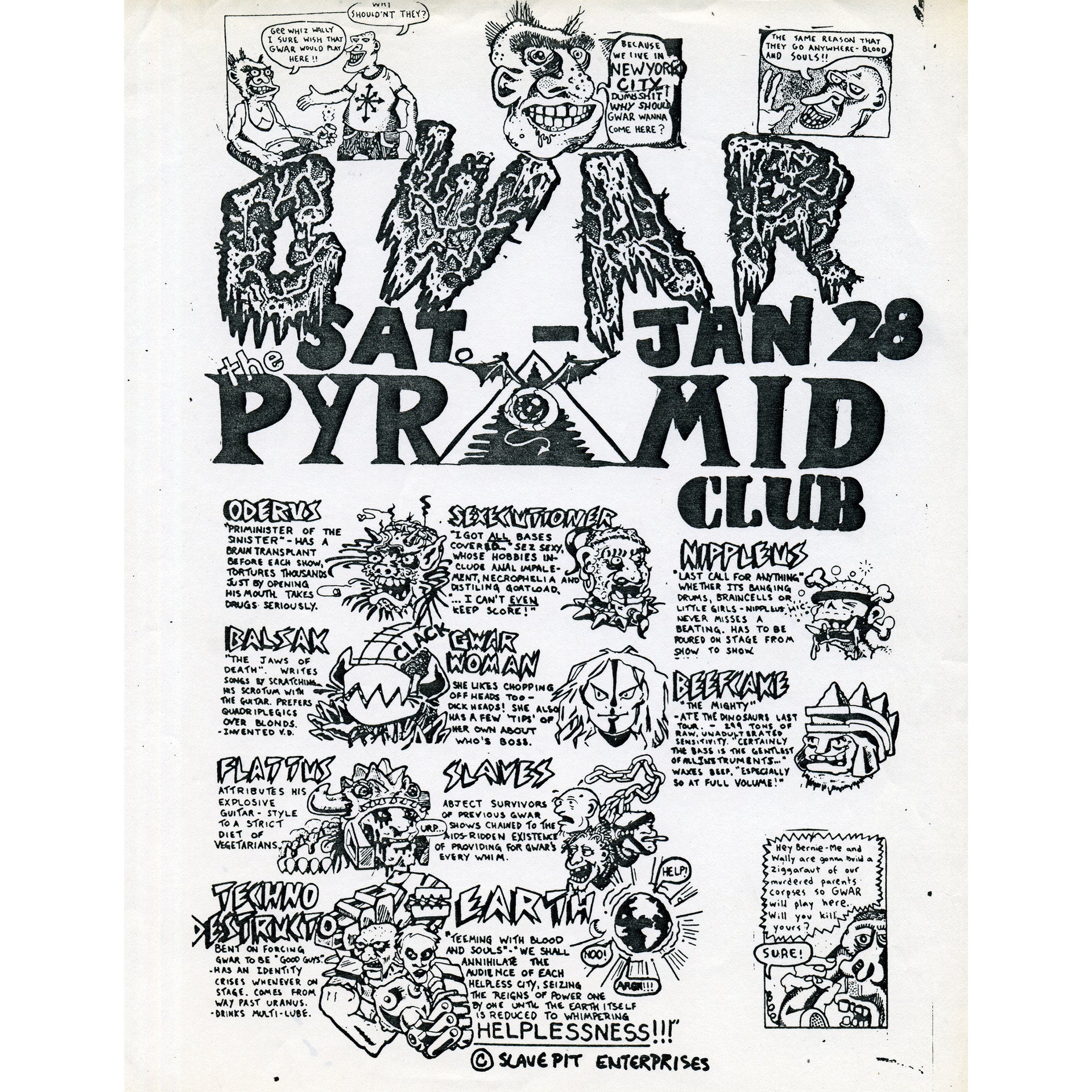 GWAR X BEYOND THE STREETS "GWAR" Flyer Packs