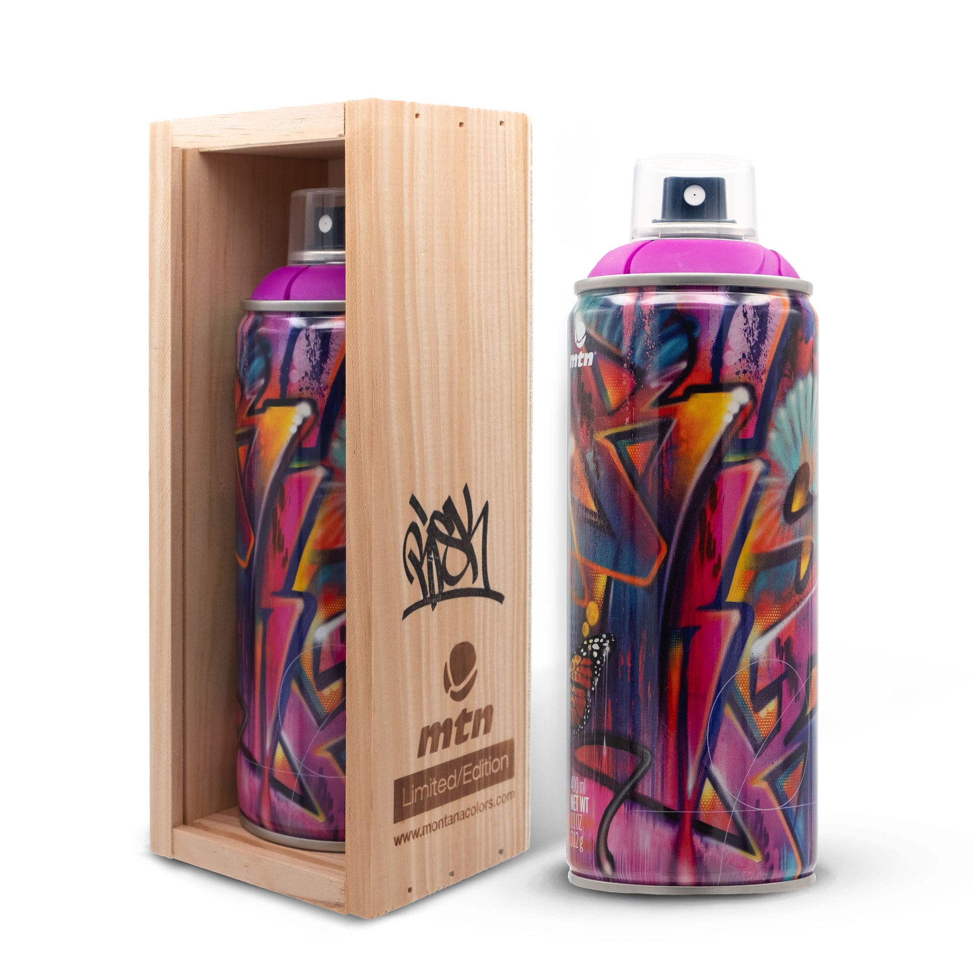 RISK "Limited Edition MTN Spray Paint Can (Fluorescent Violet)"