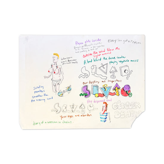 Elberto SLUTO Muller "Untitled 02" Original Sketchbook Page