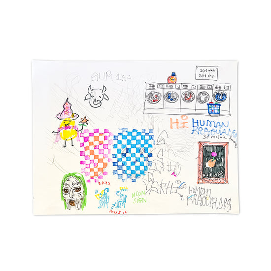 Elberto SLUTO Muller "Untitled 03" Original Sketchbook Page