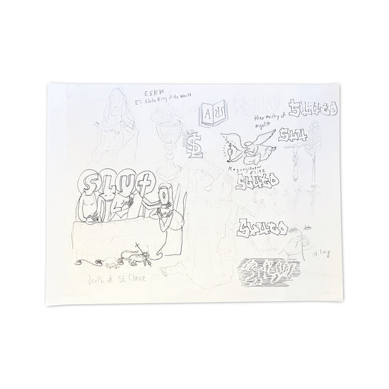 Elberto SLUTO Muller "Untitled 04" Original Sketchbook Page