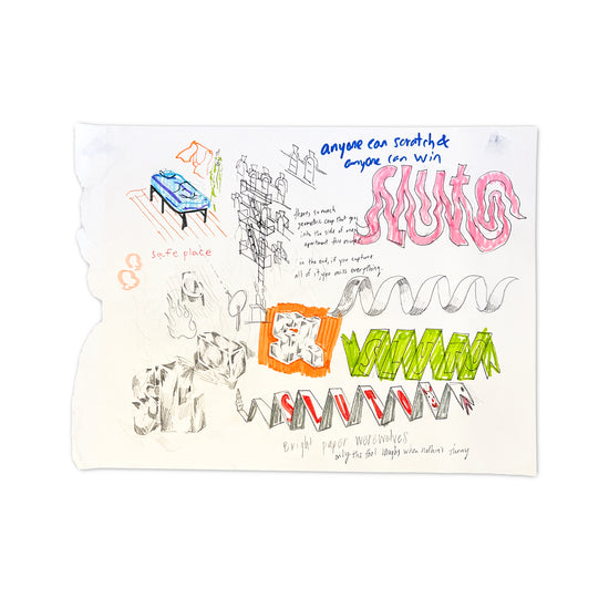 Elberto SLUTO Muller "Untitled 06" Original Sketchbook Page