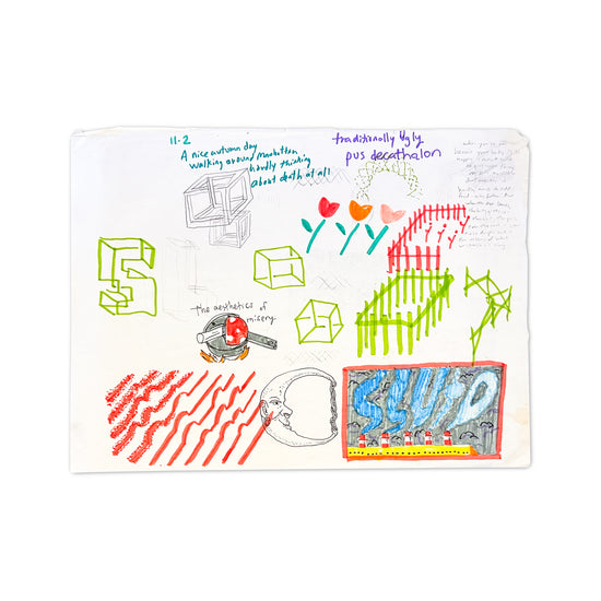 Elberto SLUTO Muller "Untitled 08" Original Sketchbook Page