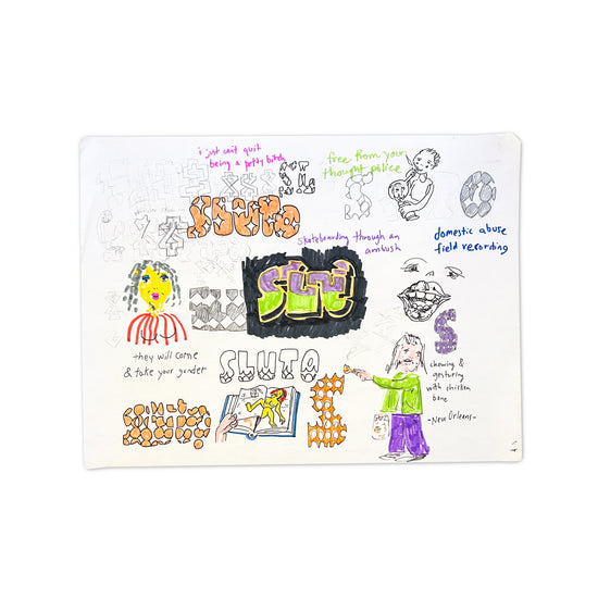 Elberto SLUTO Muller "Untitled 11" Original Sketchbook Page