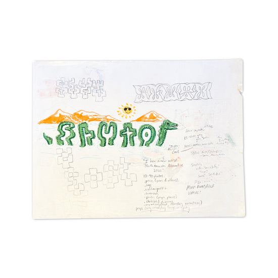 Elberto SLUTO Muller "Untitled 13" Original Sketchbook Page