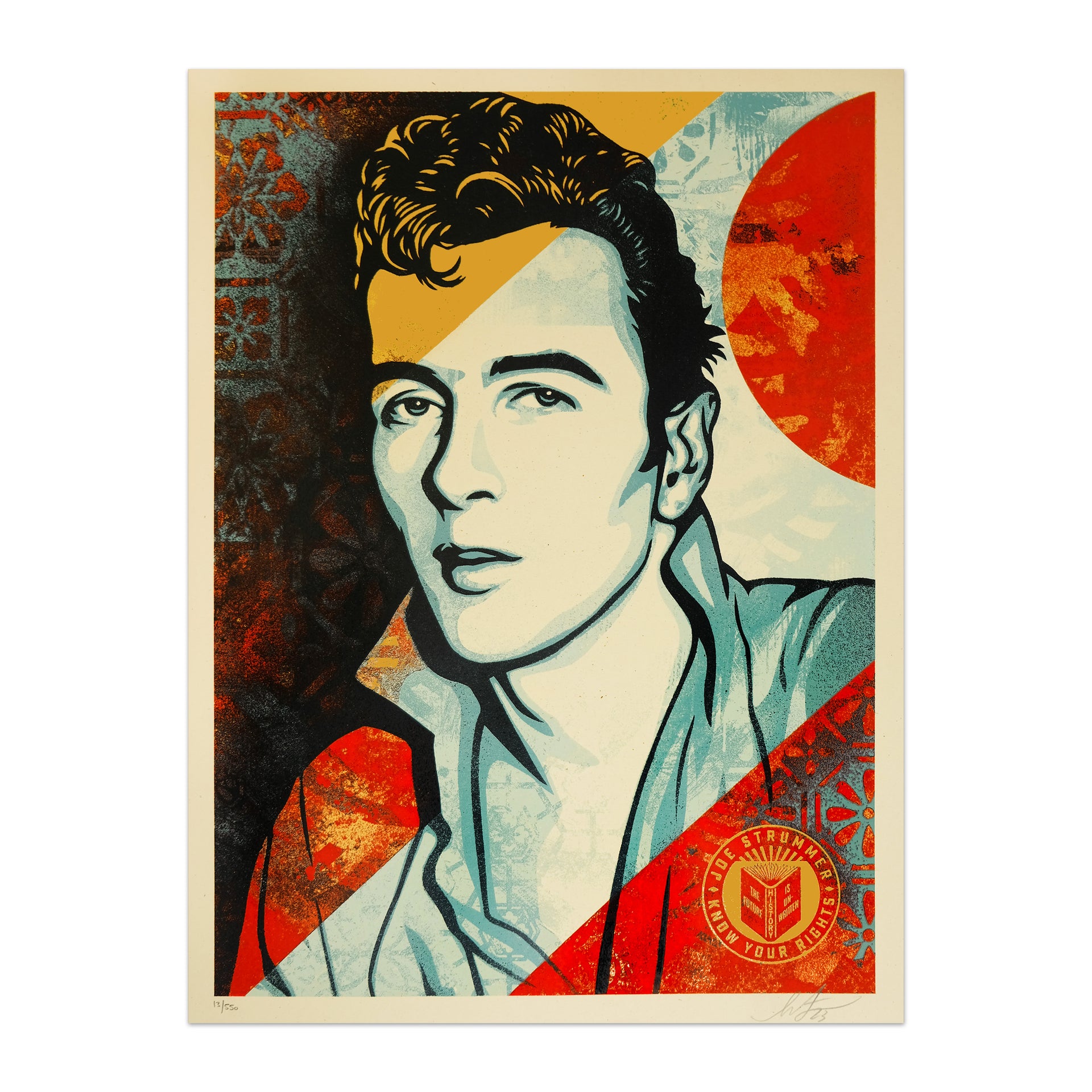 Shepard Fairey "Joe Strummer - Know Your Rights, 2023" Archive Print