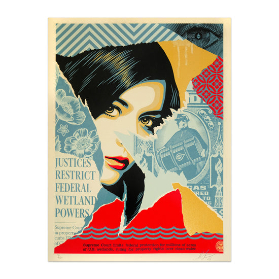 Shepard Fairey "Wetland Powers, 2023" Archive Print