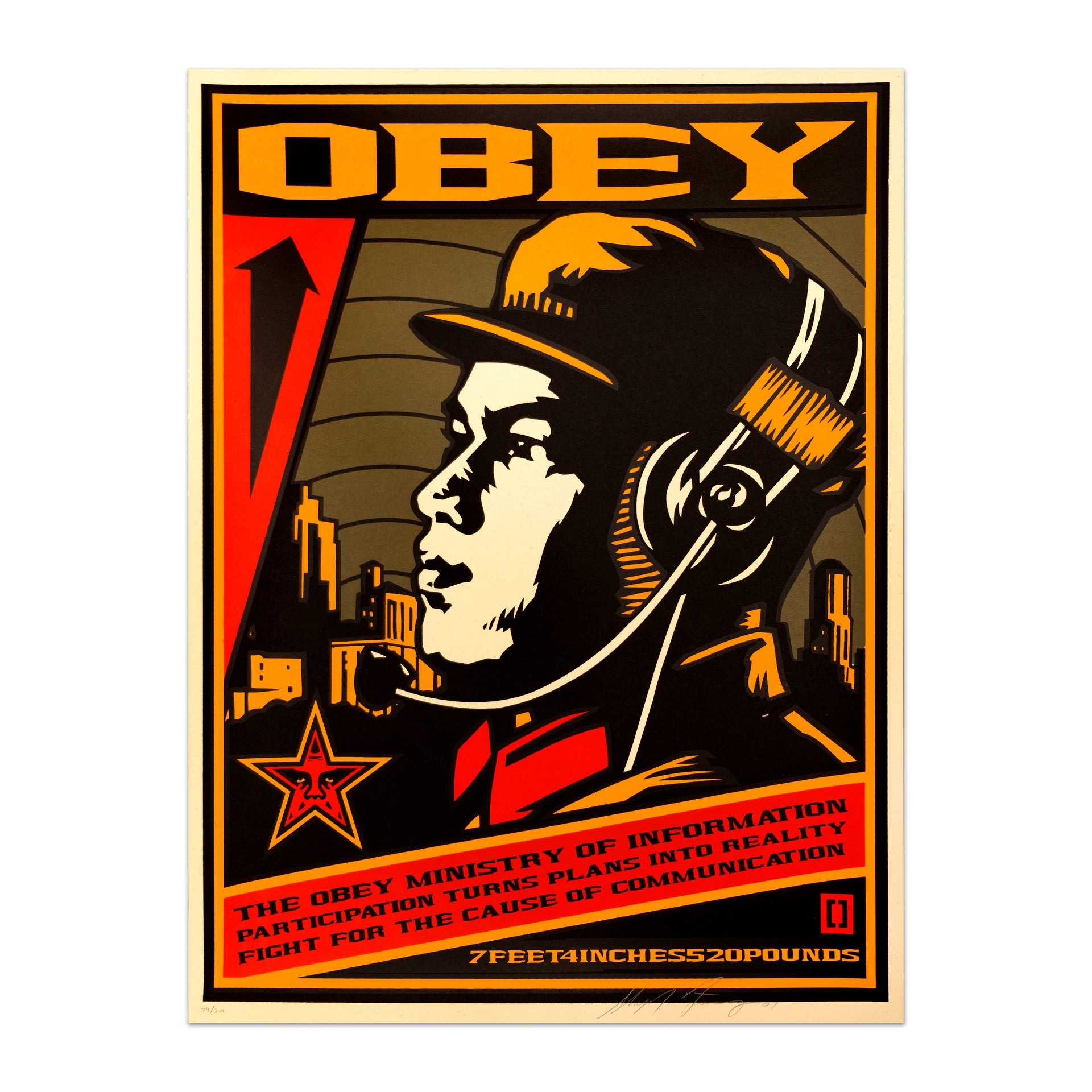 Shepard Fairey "Ministry of Information, 2001" Archive Print