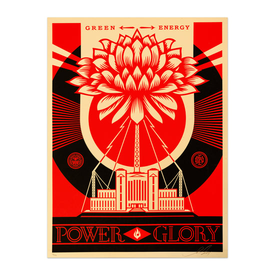 Shepard Fairey "Green Power, 2014" Archive Print