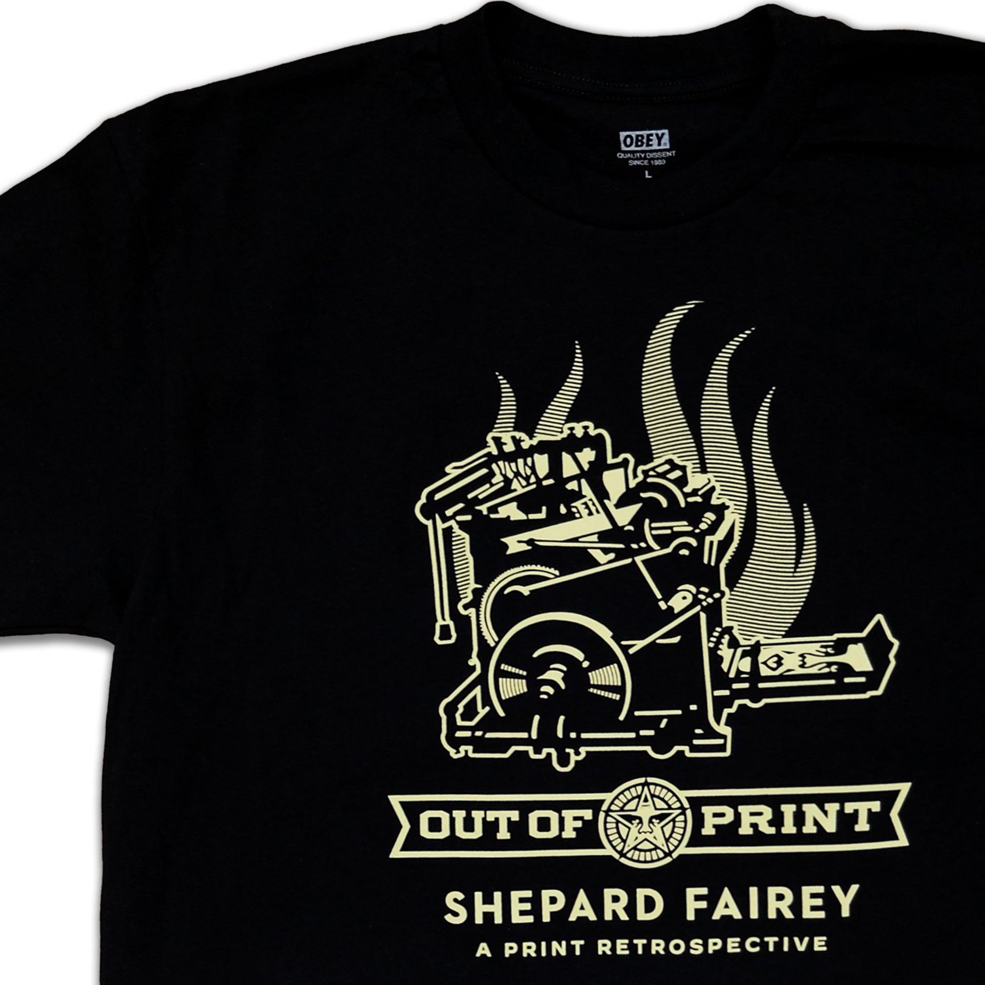 OBEY X BEYOND THE STREETS "Out of Print" Show Tee