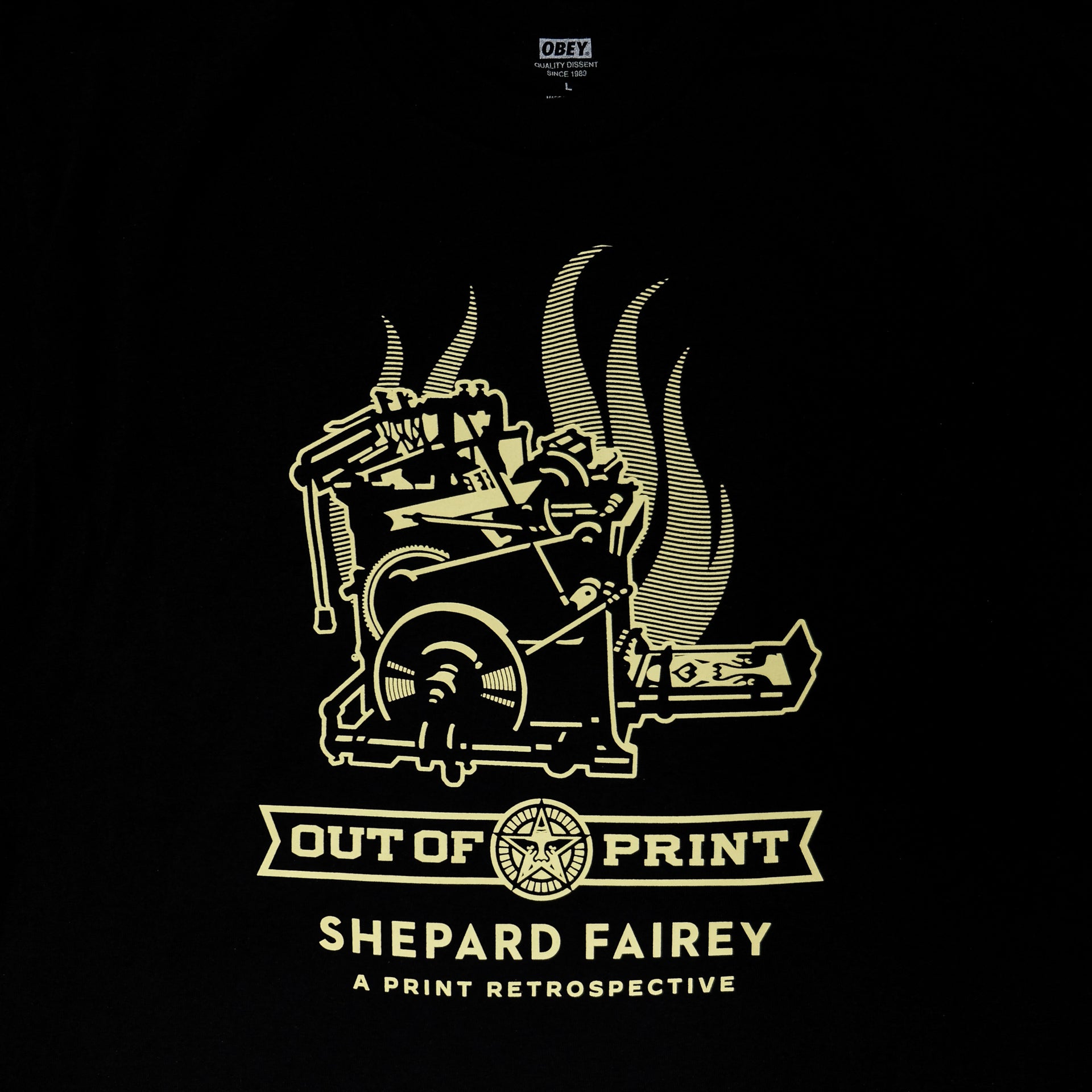 OBEY X BEYOND THE STREETS "Out of Print" Show Tee
