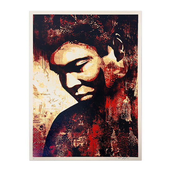 Shepard Fairey "Ali Canvas" AP Archive Print