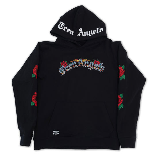 Teen Angel's "Roses 'n Chrome" Hoodie