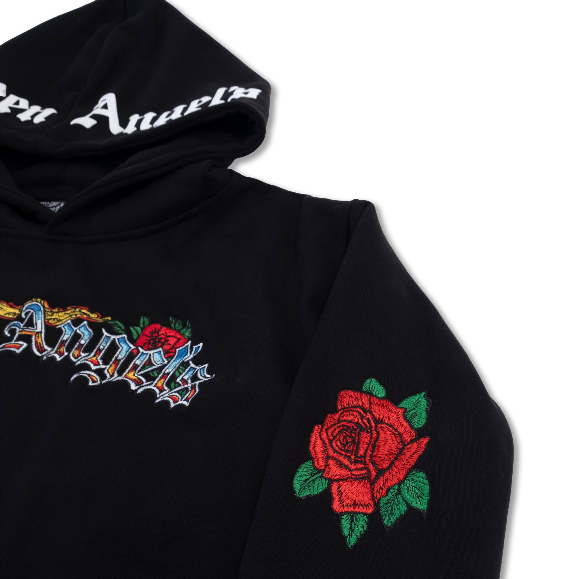 Teen Angel's "Roses 'n Chrome" Hoodie